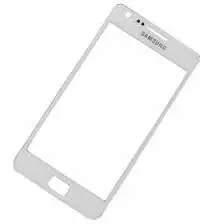 Samsung Galaxy S2 GT-i9100 Display  Glas Hvid