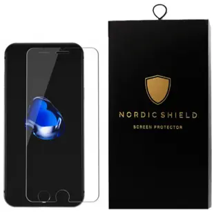 Nordic Shield Apple iPhone 6 Plus / 6S Plus / 7 Plus / 8 Plus Skærmbeskyttelse (Blister)