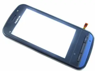 Nokia C6-00 Org. Front Cover + Touchscreen Black