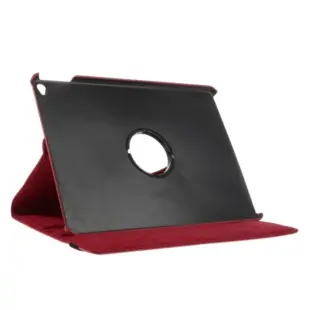 360 Degree Rotating Leather Case for iPad Air/Air 2/2017/2018 - Red