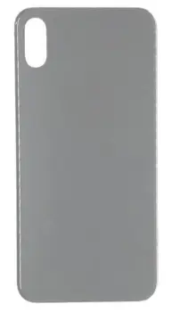 Bagglas plade til Apple iPhone X Silver