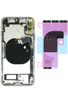 Bag cover komplet til Apple iPhone X Silver