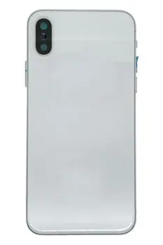 iPhone X bagcover m/ small parts uden logo - sølv