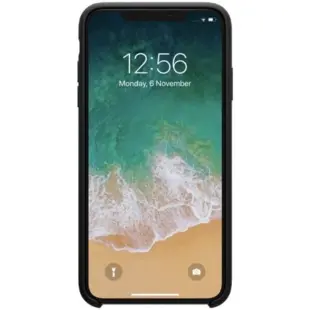 Hard Silicone Case til iPhone XS Max Sort