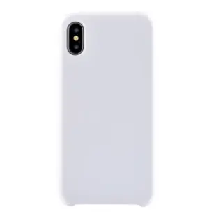 Hard Silicone Cover til iPhone XR Hvid