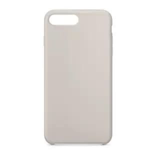 Hard Silicone Case til iPhone 7 Plus/8 Plus Hvid