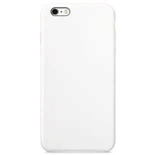 Hard Silicone Case til iPhone 6 Plus/6S Plus Hvid
