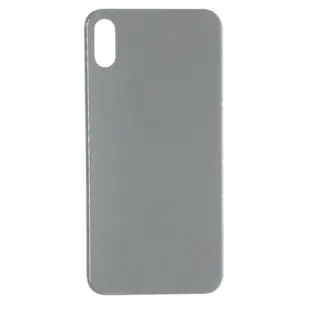 Bag Glas Plade til Apple iPhone XS Sølv