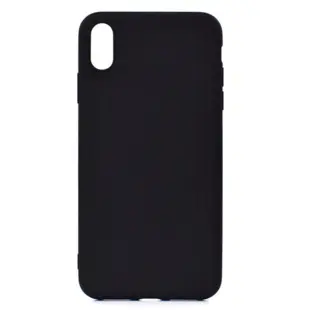 TPU Soft Back Cover for iPhone XS Max Matte Black