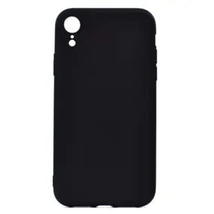 TPU Soft Back Cover for iPhone XR Matte Black