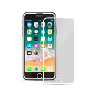 Nordic Shield Apple iPhone 6+ / 6S+ / 7+ / 8+ 3D Curved Skærmbeskyttelse Hvid (Blister)