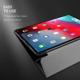 DUX DUCIS Domo Series Cloth Texture Tri-fold Stand Cover til iPad Pro 11' (2018) - Black