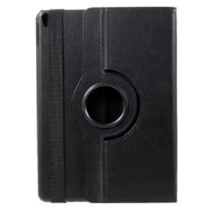 iPad Pro 10.5"/10.2" Litchi Grain Leather Cover with 360 Degree Rotary Stand - Black
