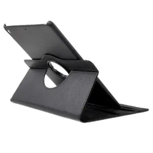 iPad Pro 10.5"/10.2" Litchi Grain Leather Cover with 360 Degree Rotary Stand - Black