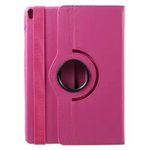 iPad Pro 10.5-inch (2017) Litchi Grain Cover with 360 Degree Rotary Stand - Rose