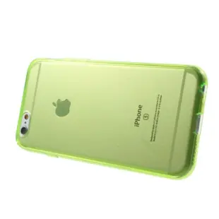 Glossy Surface TPU Gel Case for iPhone 6 / 6S - Transparant Light Green