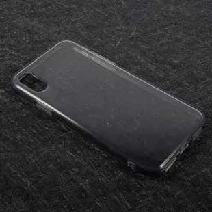 TPU Soft Back Cover for iPhone X Transparent Grey