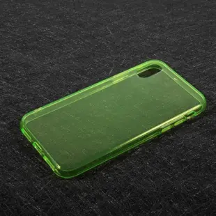 TPU Soft Back Cover for iPhone X Transparent Light Green
