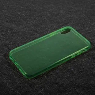 TPU Soft Back Cover til iPhone X Klar Mørk Grøn