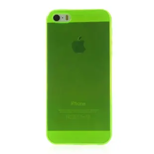 Transparent TPU Back Case for iPhone SE / 5s / 5 Clear Light Green