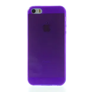 Transparent TPU Back Case for iPhone SE / 5s / 5 Clear Purple