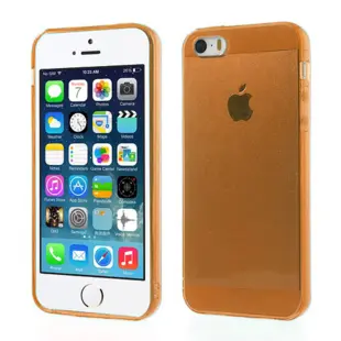 Transparent TPU Back Case for iPhone SE / 5s / 5 Clear Gold