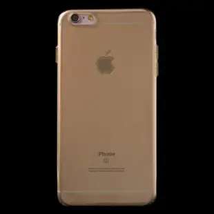 Glossy Surface TPU Gel Case for iPhone 6 Plus/6S Plus - Transparent Gold