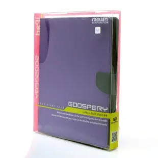 Mercury Goospery Fancy Diary Case for iPad 2/3/4 Purple