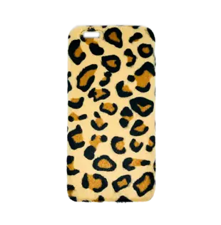 Leopard Hair Hard Case for iPhone 6/6S Dark