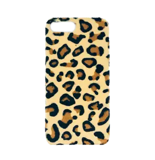 Leopard Hair Hard Cover til iPhone 7 Plus/8 Plus Mørk