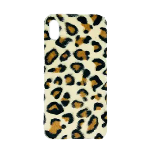 Leopard Hair Hard Cover til iPhone XS MAX Lys