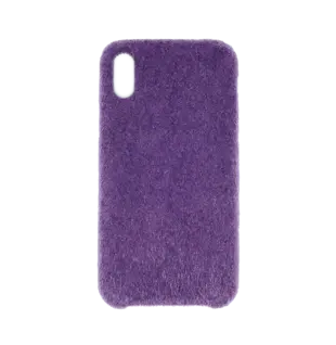 Horse Hair Hard Case for iPhone X Purple