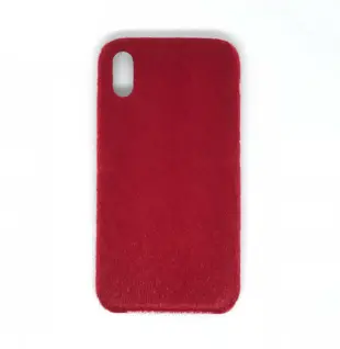 Horse Hair Hard Case for iPhone X Red