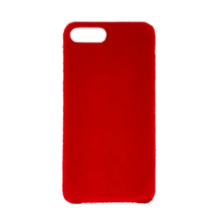 Horse Hair Hard Cover til iPhone 7 Plus/8 Plus Rød