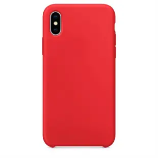 Hard Silicone Case til iPhone X Rød