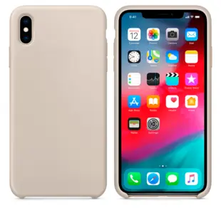 Hard Silicone Cover til iPhone XR Stone