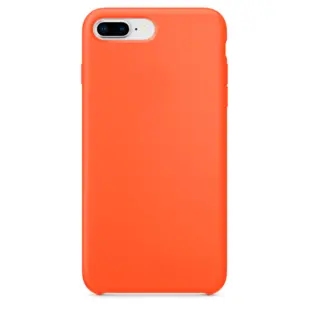 Hard Silicone Case for iPhone 7 Plus/8 Plus Orange