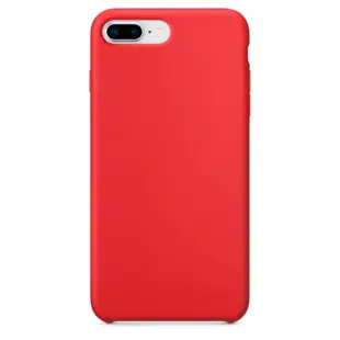 Hard Silicone Case til iPhone 7 Plus/8 Plus Rød