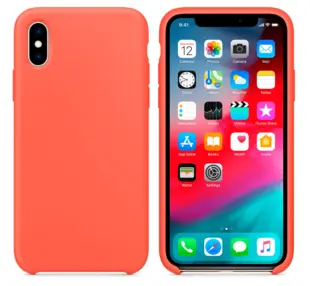 Hard Silicone Case for iPhone XS MAX Orange