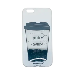 iPhone 6/6S TPU Cover med kaffe animation