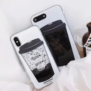 iPhone X TPU Cover med kaffe animation