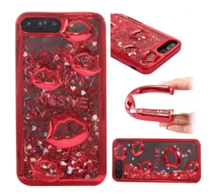 iPhone 6 Plus/6S Plus TPU Cover med kysmund animation