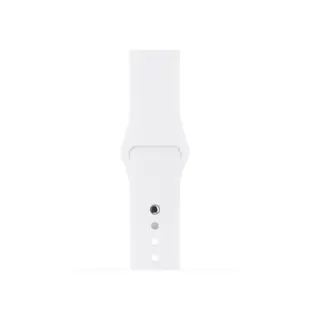 Apple Watch 42mm og 44mm Silicone Band White