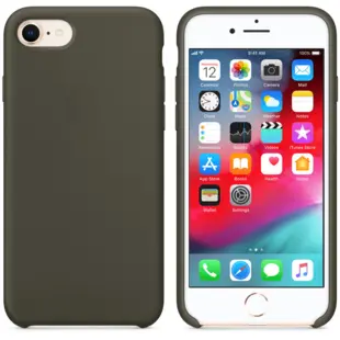 Hard Silicone Case til iPhone 7/8/SE (2020) Grå