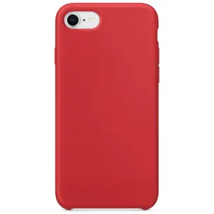 Hard Silicone Case for iPhone 7/8/SE (2020) Red