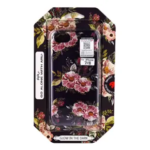 Flower Hard Case with Ice Flowers for iPhone 6 Plus/6S Plus Purple
