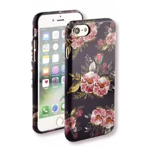 Flower Hard Case with Ice Flowers for iPhone XS MAX Purple