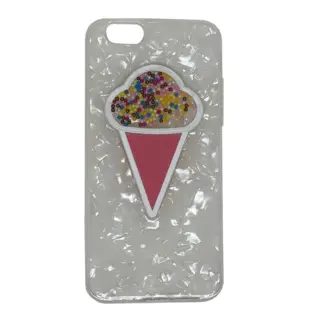 iPhone 6/6S  Ice Cream TPU Cover Hvid