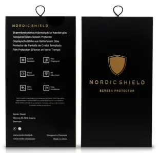 Nordic Shield Samsung Galaxy A10 Skærmbeskyttelse 3D Curved Sort (Blister)