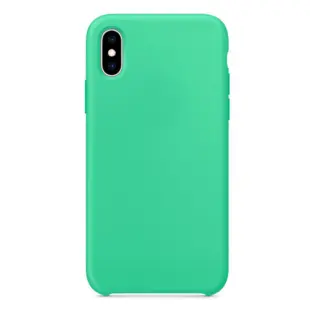 Hard Silicone Case til iPhone X/XS Mintgrøn